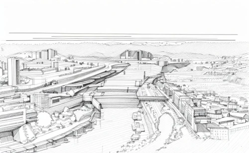 elevated railway,skytrain,high-speed rail,urban development,maglev,hafencity,transport hub,kirrarchitecture,subway system,transport system,autostadt wolfsburg,transportation system,cahill expressway,barangaroo,street plan,parramatta,urban design,rail transport,smart city,railway system,Design Sketch,Design Sketch,Hand-drawn Line Art