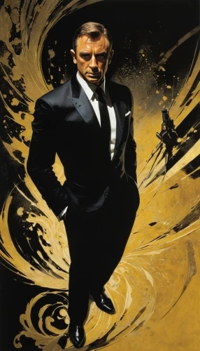 james bond,bond,daniel craig,smoking man,ceo,frank sinatra,black businessman,goldeneye,spy,gentleman icons,spy visual,secret agent,background image,a black man on a suit,damme,fountainhead,transporter,gold business,agent,the sheet bond,Illustration,Realistic Fantasy,Realistic Fantasy 29