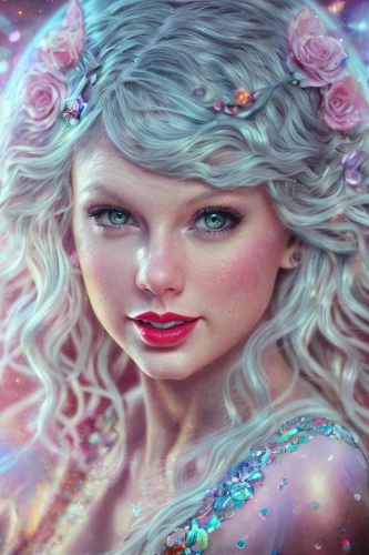 fairy galaxy,fantasy art,fantasy portrait,fairy dust,fairy queen,fantasy picture,mermaid background,faerie,fantasy woman,faery,fantasy girl,enchanting,world digital painting,fantasia,mystical portrait of a girl,3d fantasy,rosa 'the fairy,zodiac sign libra,pink glitter,the enchantress,Art sketch,Art sketch,Concept