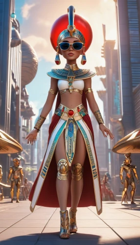 pharaonic,karnak,cleopatra,goddess of justice,pharaoh,odyssey,tutankhamun,fantasia,symetra,nova,athena,tutankhamen,viceroy (butterfly),figure of justice,sol,pharaohs,el dorado,emperor,queen of hearts,egyptian,Unique,3D,3D Character