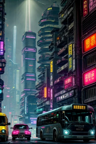 cyberpunk,kowloon,futuristic landscape,colorful city,hong kong,shanghai,fantasy city,cityscape,city scape,tokyo city,kowloon city,cities,black city,city at night,city lights,metropolis,harbour city,city cities,evening city,city highway