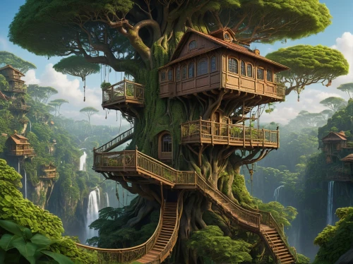 tree house,tree house hotel,treehouse,tree top,tree tops,house in the forest,bird kingdom,treetop,tree top path,dragon tree,treetops,mushroom landscape,animal tower,mushroom island,lookout tower,hanging houses,stilt house,bird tower,cartoon forest,tigers nest,Photography,General,Natural
