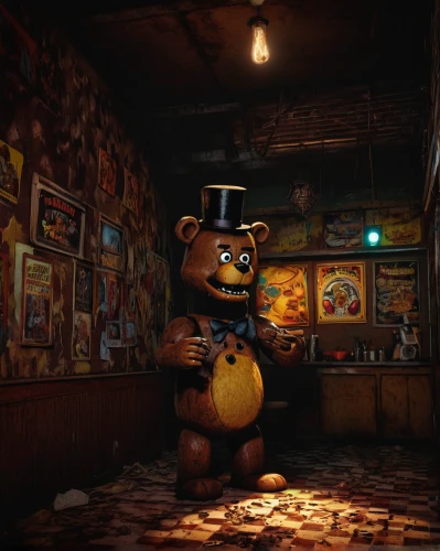 shopkeeper,geppetto,johnny jump up,gingerbread boy,3d render,3d teddy,toy store,flea market,gingerbread man,attic treasures,painting easter egg,collectibles,pinocchio,easter easter egg,game art,attic,basement,gold shop,the shop,3d rendered,Illustration,Realistic Fantasy,Realistic Fantasy 45