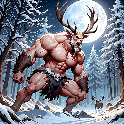 nordic christmas,krampus,raindeer,reindeer from santa claus,rudolph,reindeer polar,reindeer,santa claus with reindeer,minotaur,faun,buffalo plaid antlers,deer bull,manchurian stag,winter deer,elk bull,rudolf,barbarian,caribou,northrend,stag,Anime,Anime,General