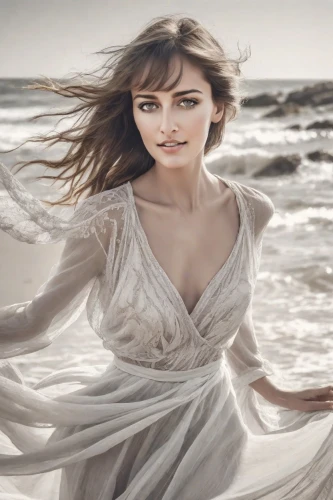 the wind from the sea,beach background,image manipulation,romantic look,photoshop manipulation,wind wave,girl on the dune,birce akalay,portrait photography,the sea maid,sea breeze,photo manipulation,sprint woman,photomanipulation,by the sea,gracefulness,sand waves,little girl in wind,celtic woman,wind machine,Photography,Realistic