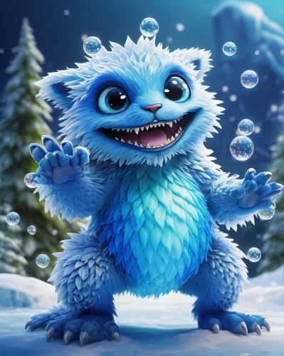 father frost,winter animals,yeti,stitch,snowcone,icemaker,snowball,snow cone,winter background,frozen poop,cute cartoon character,snowflake background,winterblueher,frost,olaf,ice princess,knuffig,ori-pei,the snow queen,frozen,Illustration,Japanese style,Japanese Style 20
