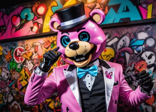 the suit,suit,color rat,the pink panther,suit actor,pink panther,mayor,pink tie,mascot,the pink panter,business man,wedding suit,musical rodent,dark suit,businessman,mobster,gentlemanly,suit of spades,blazer,bowtie,Conceptual Art,Graffiti Art,Graffiti Art 09