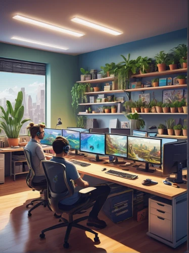 modern office,blur office background,working space,computer room,creative office,computer desk,forest workplace,computer workstation,office desk,3d rendering,offices,desk,lures and buy new desktop,study room,work space,office automation,monitors,modern room,game room,computer monitor,Art,Artistic Painting,Artistic Painting 48