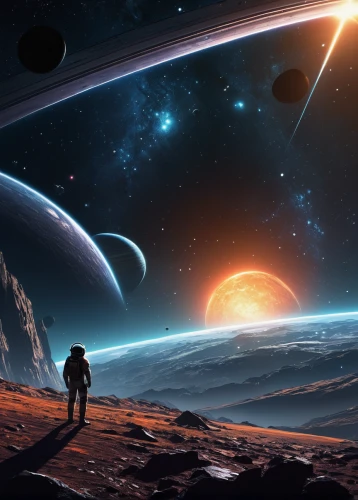 space art,alien planet,space,earth rise,futuristic landscape,planets,sci fiction illustration,exoplanet,alien world,astronomy,background image,orbiting,outer space,space voyage,vast,sky space concept,astronautics,space travel,planetary system,space walk,Conceptual Art,Sci-Fi,Sci-Fi 12