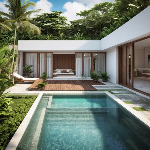 tropical house,3d rendering,holiday villa,luxury property,pool house,landscape design sydney,landscape designers sydney,render,tropical greens,luxury home interior,floating huts,luxury home,dunes house,infinity swimming pool,modern house,luxury real estate,garden design sydney,beautiful home,tropical island,3d rendered,Photography,General,Realistic