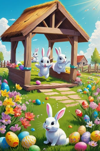 easter theme,easter background,easter rabbits,easter banner,easter festival,happy easter hunt,spring background,children's background,springtime background,easter celebration,rabbits,easter décor,rabbits and hares,easter decoration,bunnies,easter card,happy easter,easter nest,rabbit family,nest easter,Conceptual Art,Sci-Fi,Sci-Fi 14