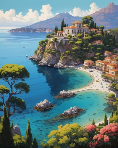 taormina,mediterranean,portofino,corsica,valdes peninsula,isola d'elba,peninsula,italy,mediterranean sea,liguria,monte carlo,dubrovnik,dubrovnik city,corfu,dubrovnic,south france,panoramic landscape,tuscan,cavtat,capri,Conceptual Art,Fantasy,Fantasy 21