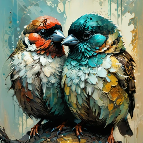 bird couple,parrot couple,bird painting,couple macaw,colorful birds,tropical birds,parrots,birds with heart,pair of pigeons,passerine parrots,two pigeons,crying birds,bird robins,songbirds,i love birds,wild birds,mandarin ducks,lovebird,birds,young birds,Art,Artistic Painting,Artistic Painting 04