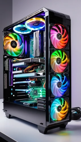 fractal design,computer art,colorful glass,desktop computer,computer cooling,pc,computer case,computer workstation,compute,graphic card,steam machines,computer graphics,lures and buy new desktop,barebone computer,colorful light,icemaker,rainbow waves,pc tower,plasma,turbographx,Illustration,Abstract Fantasy,Abstract Fantasy 13