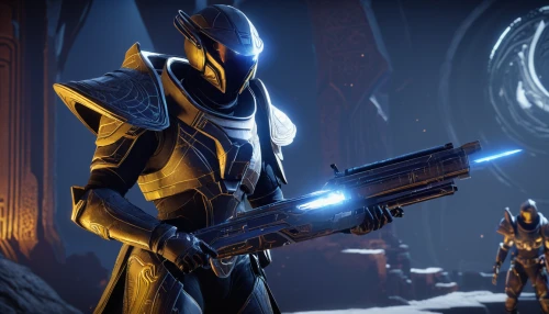 crucible,cabal,core shadow eclipse,patrols,infiltrator,trials,thermal lance,portal,nova,the hive,destiny,dark blue and gold,storm troops,merc,hall of the fallen,dodge warlock,gunsmith,neottia nidus-avis,plasma bal,violinist violinist of the moon,Illustration,Black and White,Black and White 24