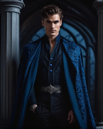 imperial coat,frock coat,dracula,overcoat,star-lord peter jason quill,royal blue,htt pléthore,count,cravat,male model,matador,king arthur,aristocrat,gothic portrait,long coat,grindelwald,melchior,midnight blue,black coat,gentlemanly,Photography,General,Fantasy