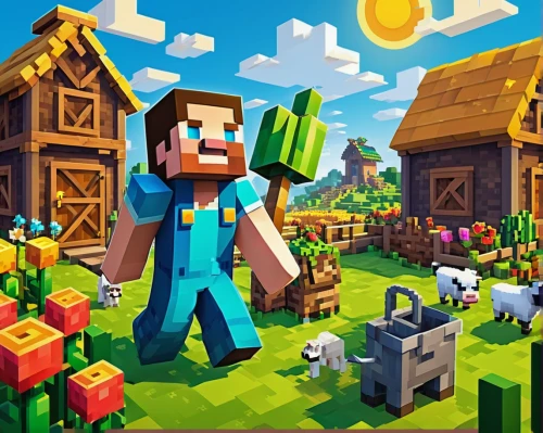 farm pack,villagers,farmer,minecraft,farm set,farmer in the woods,farming,bee farm,farm animals,farmers,miner,farm background,agricultural,farm,farms,game illustration,agriculture,aaa,android game,cube background,Unique,Pixel,Pixel 05