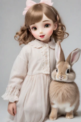 white bunny,designer dolls,rabbits and hares,female doll,vintage doll,white rabbit,bunny,japanese doll,dress doll,doll paola reina,little bunny,fashion dolls,handmade doll,artist doll,realdoll,fashion doll,female hares,rabbits,porcelain dolls,doll's facial features,Photography,Realistic