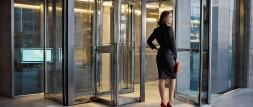 revolving door,elevators,elevator,sliding door,access control,high-rise,glass facade,high rise,the observation deck,structural glass,metallic door,hinged doors,glass wall,concierge,steel door,lift,highrise,observation deck,spy-glass,modern office,Illustration,Black and White,Black and White 32