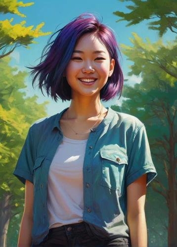 portrait background,purple background,digital painting,world digital painting,mulan,japanese sakura background,sakura background,a girl's smile,cg artwork,2d,painting technique,girl with tree,asian woman,rosa ' amber cover,girl portrait,custom portrait,twitch icon,game illustration,colored pencil background,sci fiction illustration,Conceptual Art,Graffiti Art,Graffiti Art 05