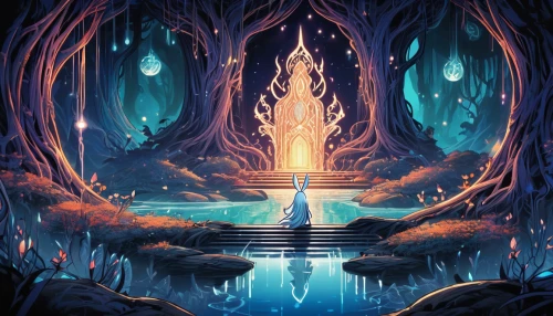fountain,wishing well,water fountain,water-the sword lily,waterfall,cascade,water fall,underground lake,floor fountain,mirror of souls,fountains,fountain pond,fountain of the moor,fantasia,water flowing,crescent spring,elven forest,mountain spring,the throne,enchanted forest,Illustration,Realistic Fantasy,Realistic Fantasy 39