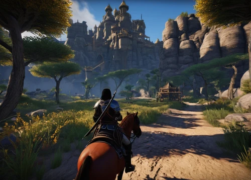 horseback riding,horseback,witcher,endurance riding,trail riding,western riding,wild west,competitive trail riding,valley of desolation,screenshot,horse riding,weehl horse,firethorn,devilwood,graphics,croft,horse riders,steppe,horse herder,galloping,Illustration,Retro,Retro 20