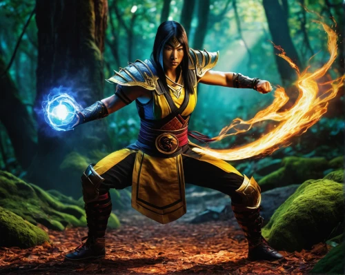 mulan,flame spirit,yi sun sin,fire artist,summoner,xing yi quan,firedancer,female warrior,sorceress,digital compositing,burning torch,wuchang,cosplay image,dancing flames,fire master,fire dancer,vax figure,visual effect lighting,fantasy picture,fantasy art,Photography,Fashion Photography,Fashion Photography 16