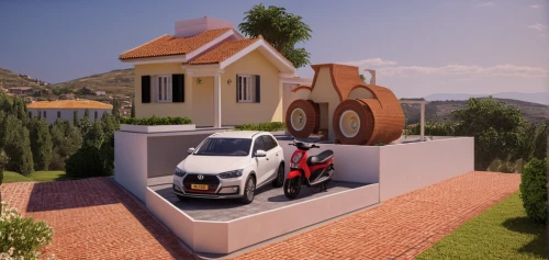 3d rendering,3d car model,3d render,3d rendered,mobile home,cubic house,2cv,small house,little house,render,miniature house,small car,cube house,build by mirza golam pir,camper van isolated,modern house,eco-construction,microvan,3d model,home landscape,Photography,General,Realistic