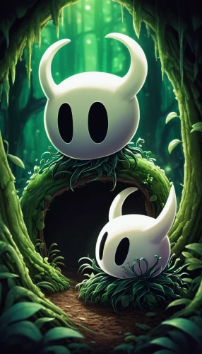 yinyang,mushroom landscape,little panda,ori-pei,forest mushroom,game illustration,cartoon video game background,cartoon forest,forest animal,haunted forest,kawaii panda,panda,bamboo,yin and yang,casper,baby panda,yin yang,giant panda,yin-yang,the forest,Illustration,Japanese style,Japanese Style 17