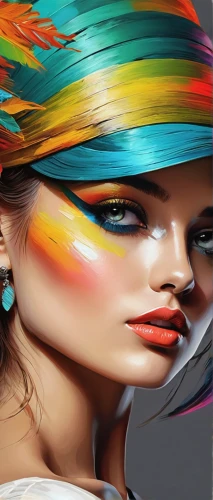 fashion vector,colorful foil background,feather headdress,fashion illustration,headdress,indian headdress,color feathers,colorful background,image manipulation,web banner,artificial hair integrations,color picker,watercolor women accessory,colorful bleter,hair coloring,world digital painting,illustrator,vector graphics,artist color,offset printing,Art,Artistic Painting,Artistic Painting 24