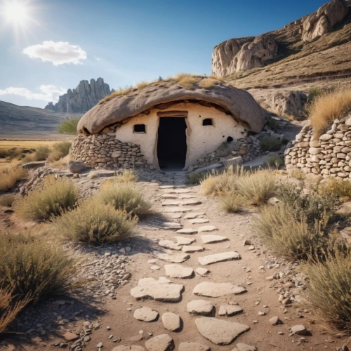 stone oven,ancient house,stone oven pizza,empty tomb,iron age hut,cannon oven,tuff stone dwellings,round hut,pizza oven,masonry oven,stone house,the mystical path,cave church,stone houses,anasazi,burial chamber,round house,hobbit,the grave in the earth,the threshold of the house,Photography,General,Realistic