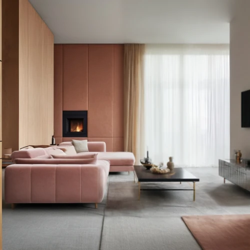 gold-pink earthy colors,livingroom,soft furniture,modern living room,apartment lounge,living room,modern room,modern decor,interior modern design,danish furniture,mid century modern,sitting room,contemporary decor,chaise lounge,fire place,home interior,interior design,search interior solutions,interiors,an apartment