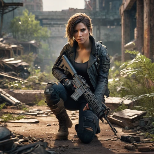 lara,girl with gun,girl with a gun,croft,post apocalyptic,renegade,holding a gun,mercenary,shooter game,woman holding gun,gi,ammo,quiet,huntress,rifle,ballistic vest,nora,armed,operator,sniper,Photography,General,Commercial