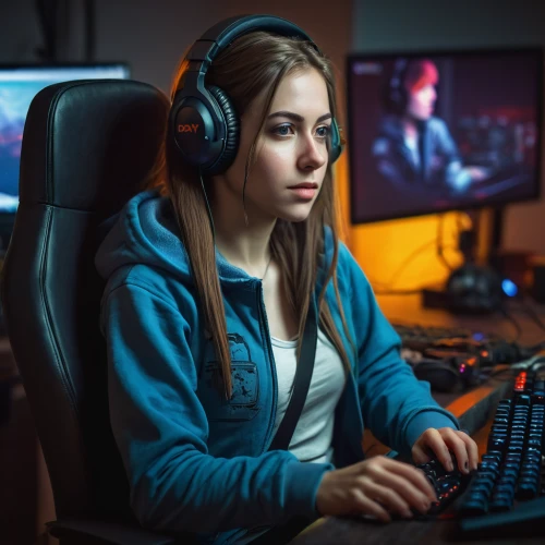 girl at the computer,gamer,gamers round,gamer zone,gaming,video gaming,massively multiplayer online role-playing game,lan,computer game,twitch icon,headset,computer games,gamers,twitch logo,e-sports,online support,women in technology,streamer,pc,wireless headset,Illustration,Realistic Fantasy,Realistic Fantasy 30