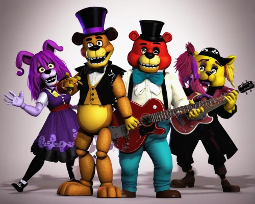 monkeys band,music band,entertainers,rock band,nightshade family,characters,costumes,caper family,musicians,musical ensemble,musical rodent,the dawn family,band,the animals,violet family,instruments musical,college band,performers,puppets,mascot,Photography,Artistic Photography,Artistic Photography 05