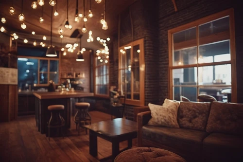 coffeehouse,the coffee shop,coffee shop,loft,string lights,visual effect lighting,modern decor,shared apartment,apartment lounge,interior decoration,hanging light,ambient lights,livingroom,interior decor,living room,contemporary decor,decor,wine bar,apartment,home interior,Photography,General,Cinematic