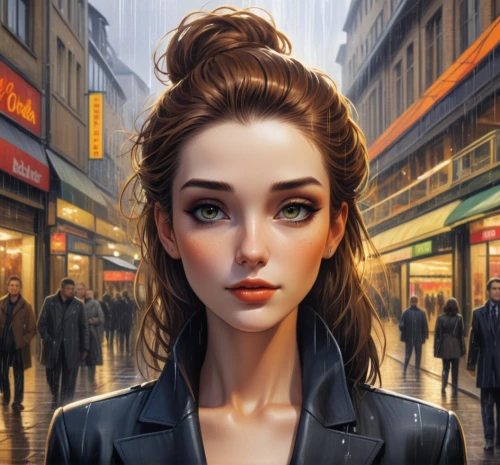 world digital painting,city ​​portrait,businesswoman,game illustration,sci fiction illustration,business woman,bussiness woman,business girl,portrait background,fashion vector,android game,girl in a long,woman shopping,fantasy portrait,digital painting,girl portrait,the girl's face,custom portrait,girl walking away,woman face,Photography,General,Natural