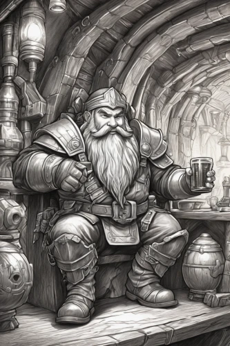 dwarf cookin,dwarf sundheim,apothecary,dwarves,dwarf,tinsmith,scandia gnome,dwarfs,gnomes at table,shopkeeper,gnome ice skating,gnome,christmas gnome,blacksmith,merchant,gnome and roulette table,winemaker,gnomes,beer stein,father frost,Illustration,Black and White,Black and White 30