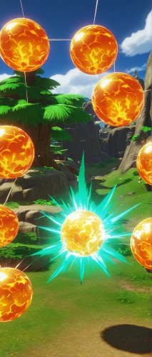 lava balls,dragonball,dragon ball,dragon ball z,shield volcano,fire ring,goku,sunburst background,fire planet,plasma bal,explosions,diwali banner,son goku,dancing flames,meteor,ring of fire,healing stone,five elements,pyrogames,flying sparks,Conceptual Art,Sci-Fi,Sci-Fi 12