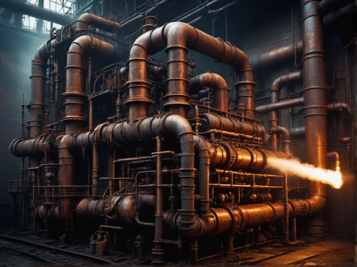 combined heat and power plant,industrial tubes,gas compressor,industrial plant,industrial landscape,pressure pipes,chemical plant,thermal power plant,heavy water factory,pipes,petrochemical,petrochemicals,power plant,refinery,industrial,iron pipe,furnace,industrial smoke,industries,powerplant,Illustration,Abstract Fantasy,Abstract Fantasy 20