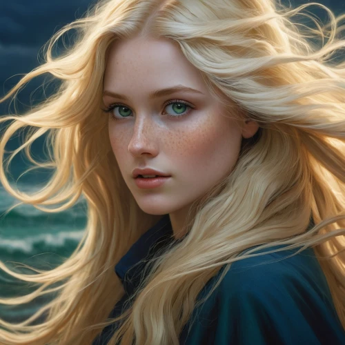 fantasy portrait,mystical portrait of a girl,elsa,the blonde in the river,the wind from the sea,girl portrait,romantic portrait,digital painting,girl on the boat,blond girl,portrait of a girl,blonde woman,fantasy art,world digital painting,eglantine,blonde girl,jessamine,girl on the river,the sea maid,little girl in wind,Conceptual Art,Fantasy,Fantasy 28