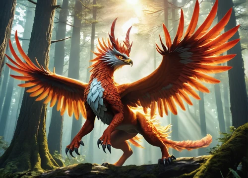 gryphon,garuda,forest dragon,griffon bruxellois,phoenix rooster,firebird,patung garuda,griffin,baleurica regulorum,fawkes,gallus,phoenix,flame spirit,sunburst background,harpy,firethorn,charizard,painted dragon,feathers bird,quetzal,Conceptual Art,Fantasy,Fantasy 29