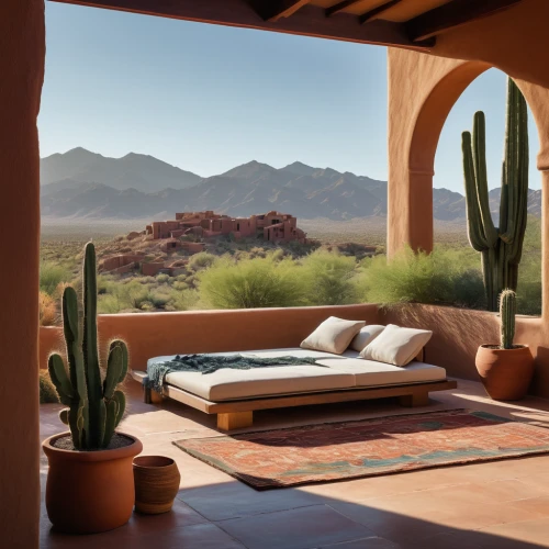 desert landscape,desert desert landscape,roof landscape,desert plants,outdoor furniture,sonoran desert,sonoran,desert plant,cacti,landscapre desert safari,southwestern,cabana,patio furniture,roof terrace,outdoor sofa,home landscape,arid landscape,the desert,dunes house,corten steel,Illustration,Japanese style,Japanese Style 08