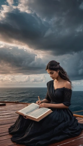 girl on the dune,girl on the boat,learn to write,girl studying,writing-book,author,turn the page,conceptual photography,the sea maid,mystical portrait of a girl,women's novels,poems,poet,to write,woman thinking,at sea,seafaring,persian poet,romantic portrait,writer,Photography,General,Natural