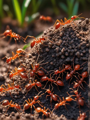 mound-building termites,fire ants,ants,ant hill,anthill,ants climbing a tree,black ant,ant,earwigs,darkling beetles,stingless bees,termite,carpenter ant,red bugs,wasps,swarm,blister beetles,insects feeding,swarms,scentless plant bugs,Illustration,Realistic Fantasy,Realistic Fantasy 17