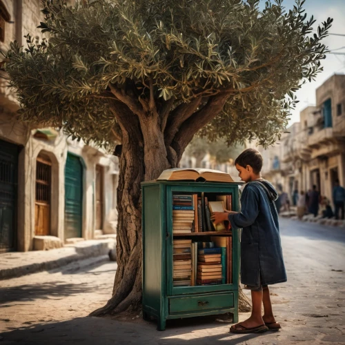 newspaper box,palestine,damascus,argan tree,tel aviv,telephone booth,olive tree,jordanian,argan trees,in madaba,puglia,djerba,jaffa,middle eastern monk,blue pushcart,pay phone,amman,israel,sicily,ajloun,Photography,General,Fantasy