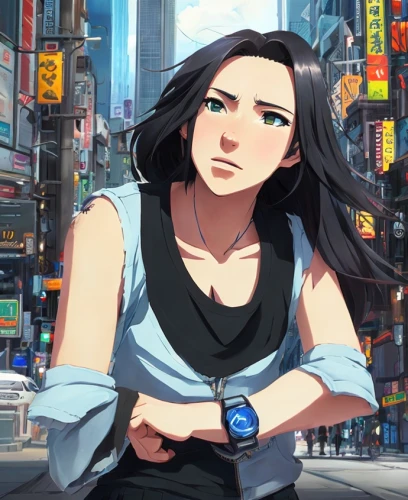 shinjuku,game illustration,shibuya,mari makinami,city ​​portrait,tokyo city,azusa nakano k-on,city trans,hong,cg artwork,time square,taipei,portrait background,a pedestrian,anime japanese clothing,world digital painting,pedestrian,cyberpunk,hk,girl sitting,Common,Common,Japanese Manga