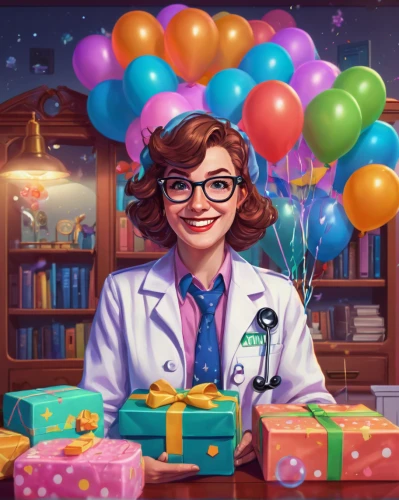 female doctor,cartoon doctor,medical illustration,theoretician physician,librarian,physician,pathologist,medical sister,pharmacist,birthday banner background,microbiologist,game illustration,biologist,happy birthday balloons,veterinarian,dr,cg artwork,doctor,birthday items,medicine icon,Conceptual Art,Sci-Fi,Sci-Fi 29