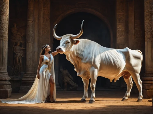 bullfighting,tribal bull,taurus,mythological,oxen,indian art,zebu,bullfight,horned cows,matador,conceptual photography,horn of amaltheia,puy du fou,deer bull,oxcart,orientalism,ovis gmelini aries,the zodiac sign taurus,fantasy art,wedding photo,Photography,General,Fantasy