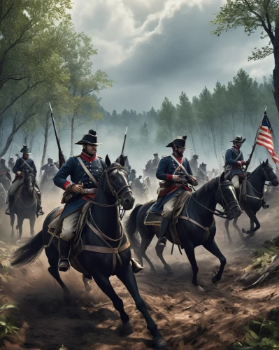 cossacks,cavalry,historical battle,american frontier,game illustration,george washington,reenactment,america,flag day (usa),appomattox court house,federal army,french digital background,battlefield,rangers,united states army,infantry,horsemen,patriot,day of the victory,digital compositing,Art,Artistic Painting,Artistic Painting 24